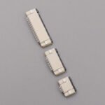 12Pin Flip Type FPC Receptacle, 0.5mm Pitch Bottom Connection Socket for LCD FFC Flat Ribbon Cable