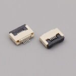 12Pin Flip Type FPC Receptacle, 0.5mm Pitch Bottom Connection Socket for LCD FFC Flat Ribbon Cable - Image 3