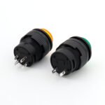 Round 16mm LED Push Button Switch, Latching & Momentary Dual Function Illuminated Button for Toy and Lighting Control - Image 2