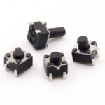 Side‑Actuated Tact Switch, 3‑Pin SMD Horizontal Front‑Insert Rear‑Mount 4.5*4.5mm 3.5/3.8/4.3mm Tactile Push Button Micro Switch - Image 2