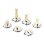 High-temperature resistant SMD tact switch with metal copper head for heat-exposed electronics