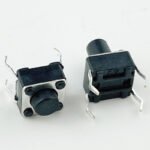 Eco‑friendly tact switch 6x6mm 4.3‑17H height 4‑pin plug‑in micro button component