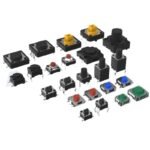 Tactile Switch, 6x6 SMD Side Actuated Switch With Bracket, 4x4 Waterproof Silicone Soft Touch Micro Button Switch, 0.06mm Travel
