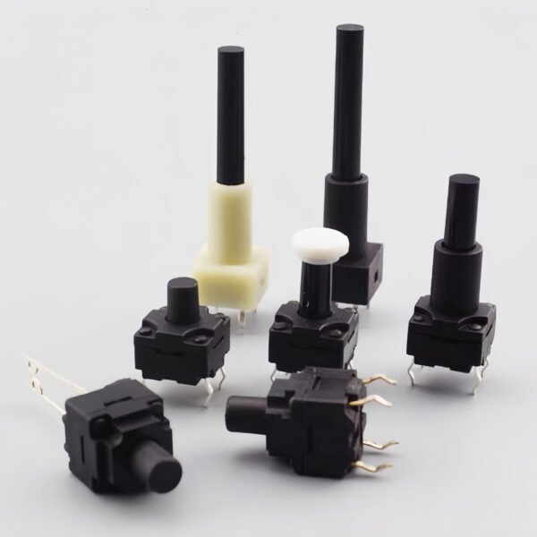 waterproof micro switch with protective sleeve - IP67 sealed 6x6 miniature push button switch