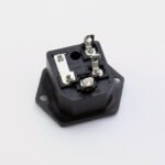 Panel Mount AC Receptacle With Mounting Ears AC-03, 10A 250V