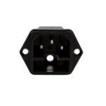 Panel Mount AC Receptacle With Mounting Ears AC-03, 10A 250V - Image 3