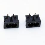 Snap-in AC019 Mickey Socket, 22*12mm High Temperature Resistant Angled C6 AC Power Jack