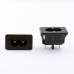 AC027 Snap‑In Small Figure‑8 IEC C8 Power Inlet Socket