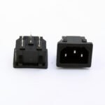 AC05 10A 250V Snap‑In IEC C14 Power Inlet, Embedded 3‑Hole Chassis Socket - Image 3
