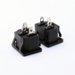 AC05 10A 250V Snap‑In IEC C14 Power Inlet, Embedded 3‑Hole Chassis Socket