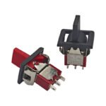 Alarm Toggle Switch with Handle, Bi-directional Momentary Self-reset Rocking Switch - Image 2