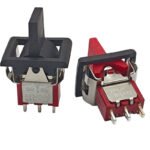 Alarm Toggle Switch with Handle, Bi-directional Momentary Self-reset Rocking Switch - Image 3