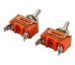 1321 high-current Toggle Switch with metal lever and plated contacts, close-up of rocking switch for industrial surface treatment