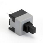 Latching Momentary 8.5×8.5mm 2Pin Single Row Through Hole Switch, Black Head Push Button for Toy Circuit - Image 2