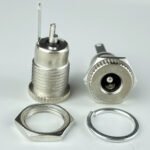 DC099 Threaded Waterproof DC Power Socket, Eco-Friendly 10A High Current DC Female Jack 5.5*2.1 / 5.5*2.5mm