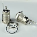 DC099 Threaded Waterproof DC Power Socket, Eco-Friendly 10A High Current DC Female Jack 5.5*2.1 / 5.5*2.5mm - Image 2