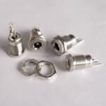 Waterproof DC099 DC Female Connector, Gold Plated Full Copper DC Power Socket 2.1mm 2.5mm 1.3mm Pin High Current