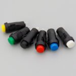 Mini DS-211 Round Push Button Switch, 10mm Hole Snap-in Latching / Momentary Control Switch - Image 2