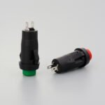 Mini DS-211 Round Push Button Switch, 10mm Hole Snap-in Latching / Momentary Control Switch - Image 3