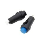 Mini DS-211 Round Push Button Switch, 10mm Hole Snap-in Latching / Momentary Control Switch - Image 4