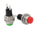 DS-314 Threaded Latching Push Button, DS316 Non-locking Self Reset 10mm Round Power Button Switch - Image 3