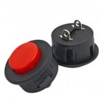 2‑Pin Snap‑in Round Momentary Push Button Switch DS500, Anti‑Pry Alarm Switch for Smart Lock Security System