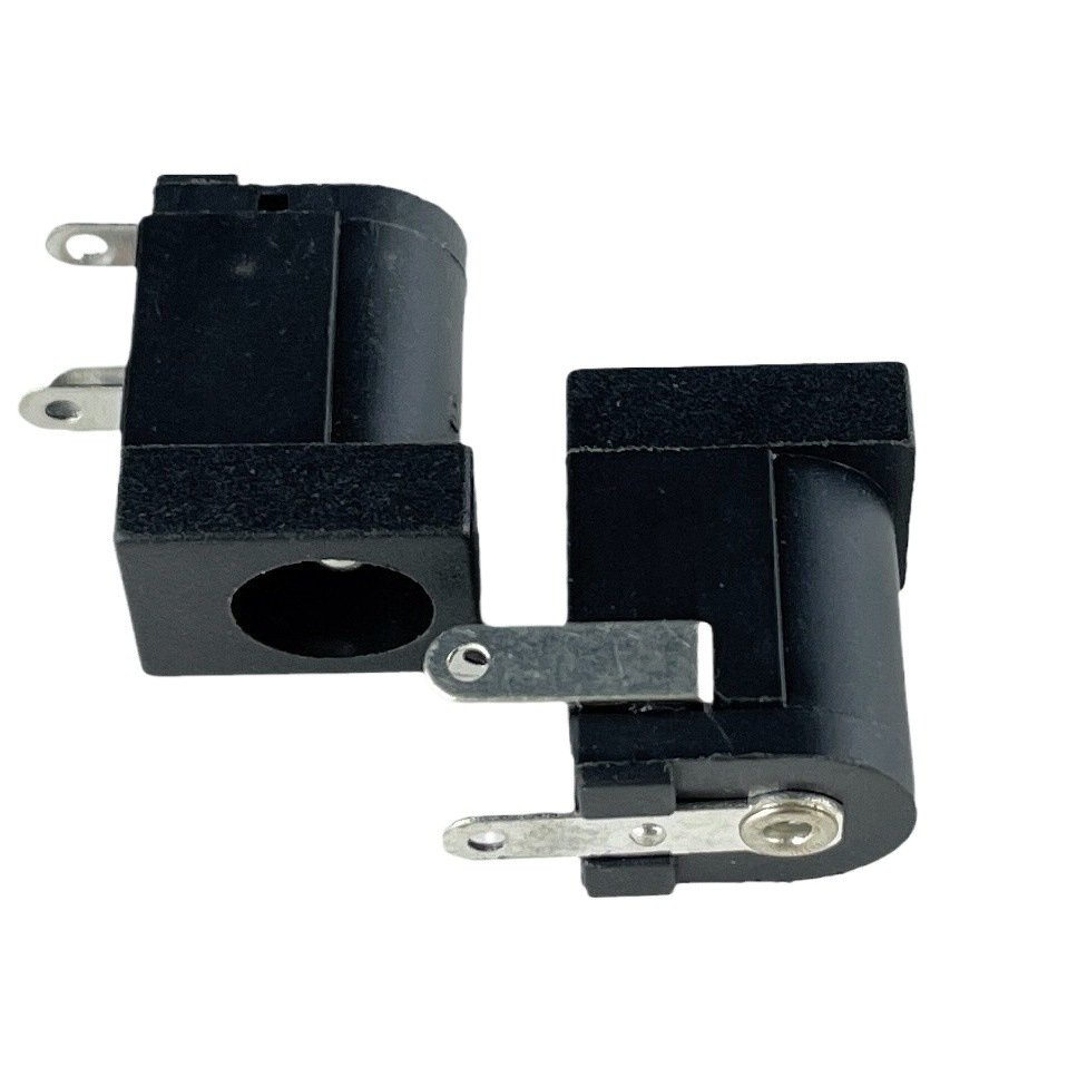 Full copper DC005 horizontal DC power socket 5.52.1 5.52.5mm DC female jack (3) Full Copper DC005 DC Power Jack Socket, Horizontal Flame Retardant DC Female Connector 5.5*2.1 / 5.5*2.5mm - Image 1