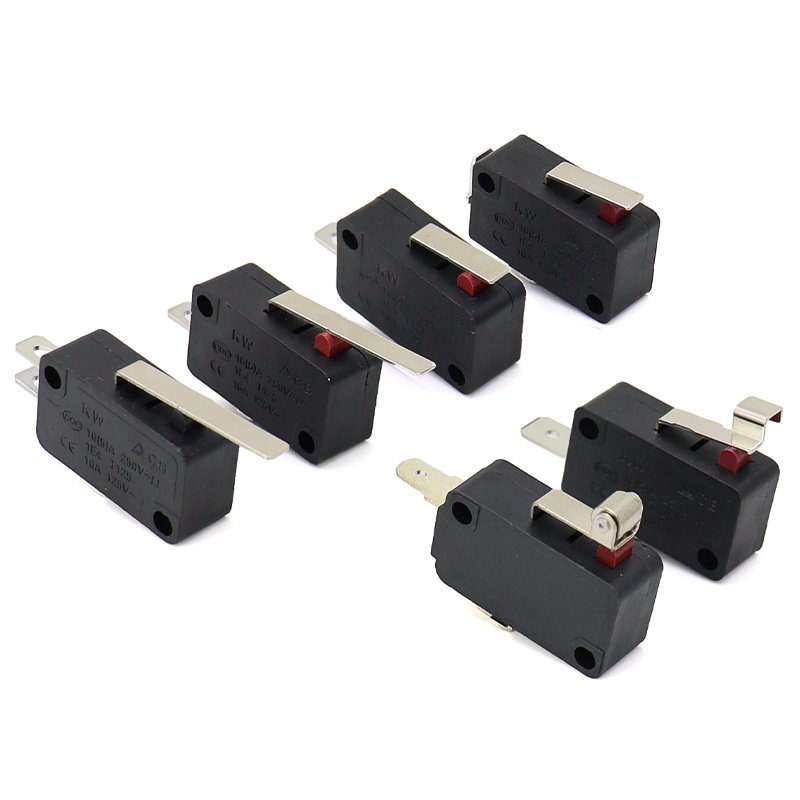 Micro-switch used in toaster heating control and small kitchen appliance circuit protection