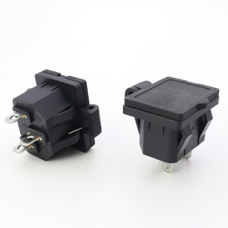 Industrial AC power Sockets with IEC C14 inlet for panel mounting, 10A 250V 3-pin receptacle for global certification markets