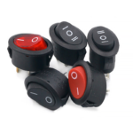 Oval KCD1 electrical rocker switch 6A 250V with optional light for household equipment