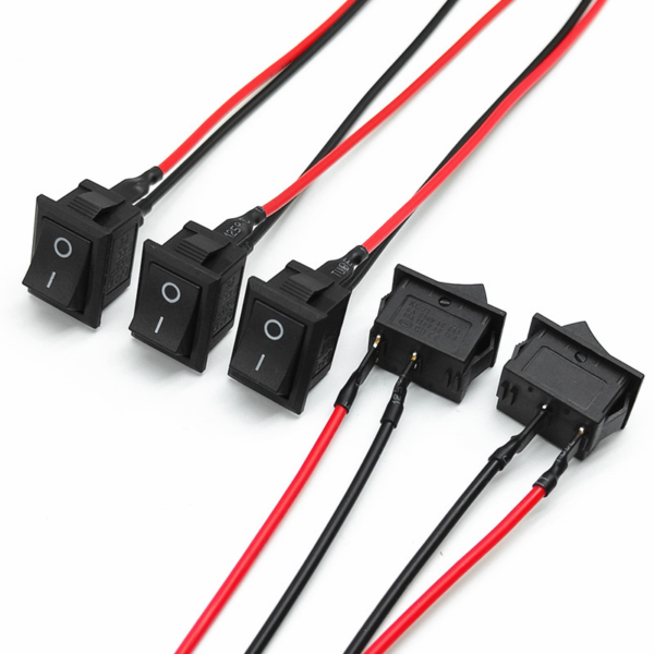Wire‑soldered KCD1 rocker toggle switch for water dispenser and digital scale power control