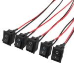 15×21mm panel mount KCD1 pre‑wired power rocker switch electronic replacement part