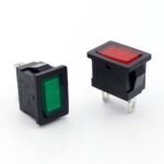 KCD1 two‑pin signal light, 6A/250V, flat‑head, operating indicator light for water boilers, - Image 2