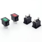 KCD1 two‑pin signal light, 6A/250V, flat‑head, operating indicator light for water boilers,