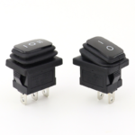 Multi‑spec KCD1 snap‑in waterproof rocker switch 2‑pin 3‑pin 2‑position 3‑position component