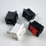 Black KCD1‑101 2‑pin rocker switch appliance power on‑off button