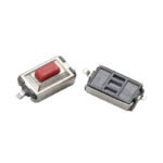 3x6mm flat‑cover vertical top‑actuated tact switch pull‑core design surface mount electronic part