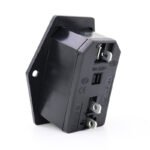 AC‑14‑F16A 3‑in‑1 IEC C14 Power Socket KCD4 Switch Fuse Holder with Mounting Ear - Image 2