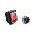 PVC waterproof dust‑proof boot protective cap for KCD11 KCD3 KCD4 rocker switch panel mounting
