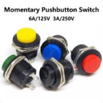 16mm Threaded Nut Push Button Switch R13‑507 2Pin Momentary Self‑Reset
