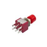 Red Hat Round Toggle Switch, Momentary Self-reset 6 Pin Push Button DS-622-T004-2A - Image 3
