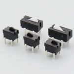 Vertical High Temp SMD Tact Detection Switch, SMT Tape Pack Mini Travel Switch for Automotive Electronic Components
