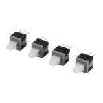 Side mount tactile push button switch high temperature resistant flat head high head 2 3 6 pin latching momentary - Image 2