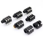 6.35mm Audio Jack Socket, 3/4/6 Pin Female Audio Connector for Amplifier Headphone Microphone - Image 3
