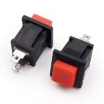 Square Momentary Push Button Switch, 2‑Pin Self‑Reset DS‑430 DS‑431 PBS‑15C for Household Appliance Control