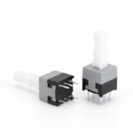 White Head Tall Actuator 8.5×8.5mm 6Pin Double Row Through Hole Push Switch, Latching and Non-locking Types - Image 4