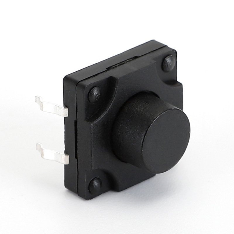 Vertical waterproof tactile push button switch, 1212mm 4 pin through hole touch micro tact switch (1) Vertical Waterproof Tactile Push Button Switch, 12*12mm 4 Pin Through Hole Tact Switch - Image 1