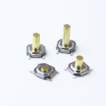 Waterproof 4‑pin SMD tact switch metal copper actuator 4*4mm 5.2*5.2mm 1.5‑8mm height micro button