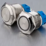 Factory direct metal push button switch 12/16/19/22mm with LED power start button, self-locking and self-reset