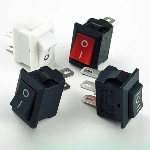 Multi‑color rocker boat‑type switches for electronic devices